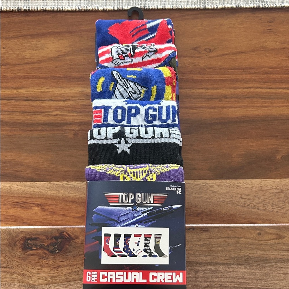 New Top Gun Casual Crew Socks Set